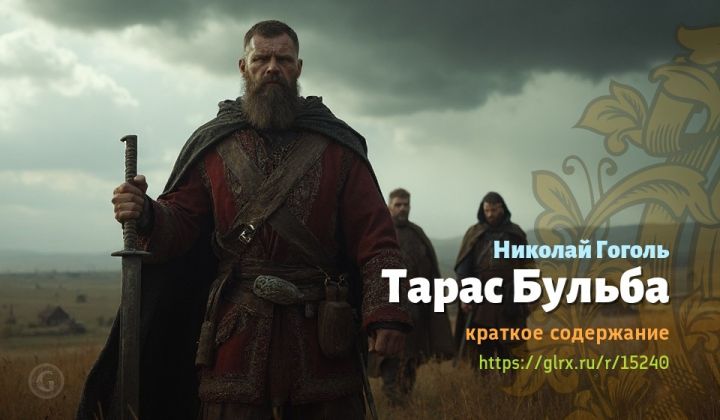 Тарас Бульба, Гоголь, краткое содержание Николай Гоголь Читать краткий пересказ романа Николая Гоголя «Тарас Бульба».